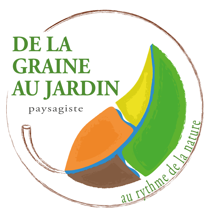 De la graine au jardin - logo paysagiste Montpellier 34 Demandez votre devis paysagiste Montpellier
