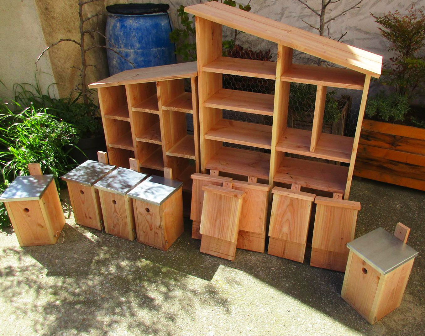 Ensemble de structures pour les insectes