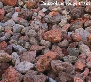 pouzzolane gravier jardin rouge 15.25